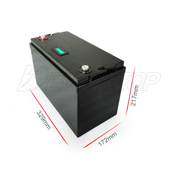 Paquete de batería LiFePO4 de litio 12V 100ah aprobado por Ce MSDS con BMS para RV / coche / autocaravana / solar / barco