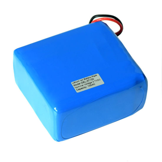 Paquete de baterías de iones de litio 3.7V 100ah